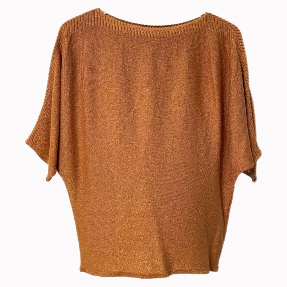 Vintage y2k The Limited 3/4 Metallic Bat Wing Sweater Sz S
